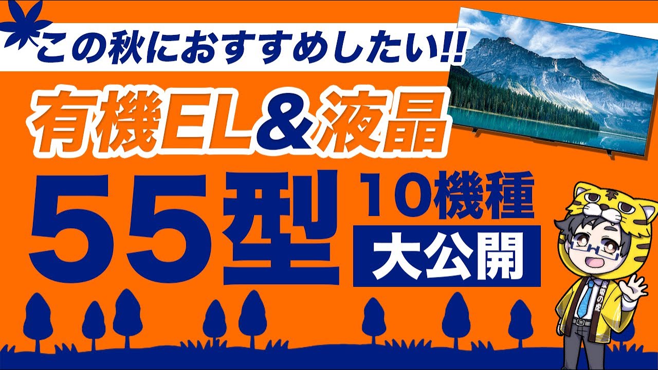 液晶・有機ELテレビ｜2024秋の大人気55型おすすめ10選｜今お得なモデルを紹介