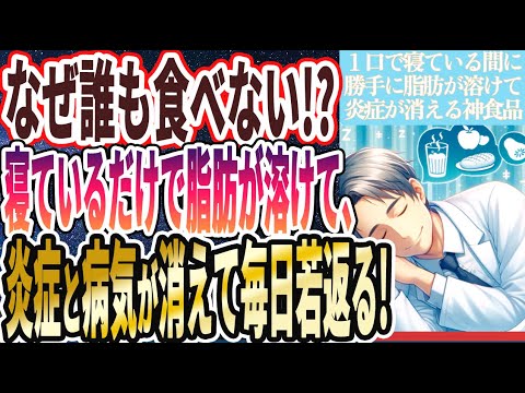【寝る前に１口食っておけ!】「寝ている間に脂肪が溶けて炎症激減！嫌でも痩せる神食品」を世界一わかりやすく要約してみた【本要約】