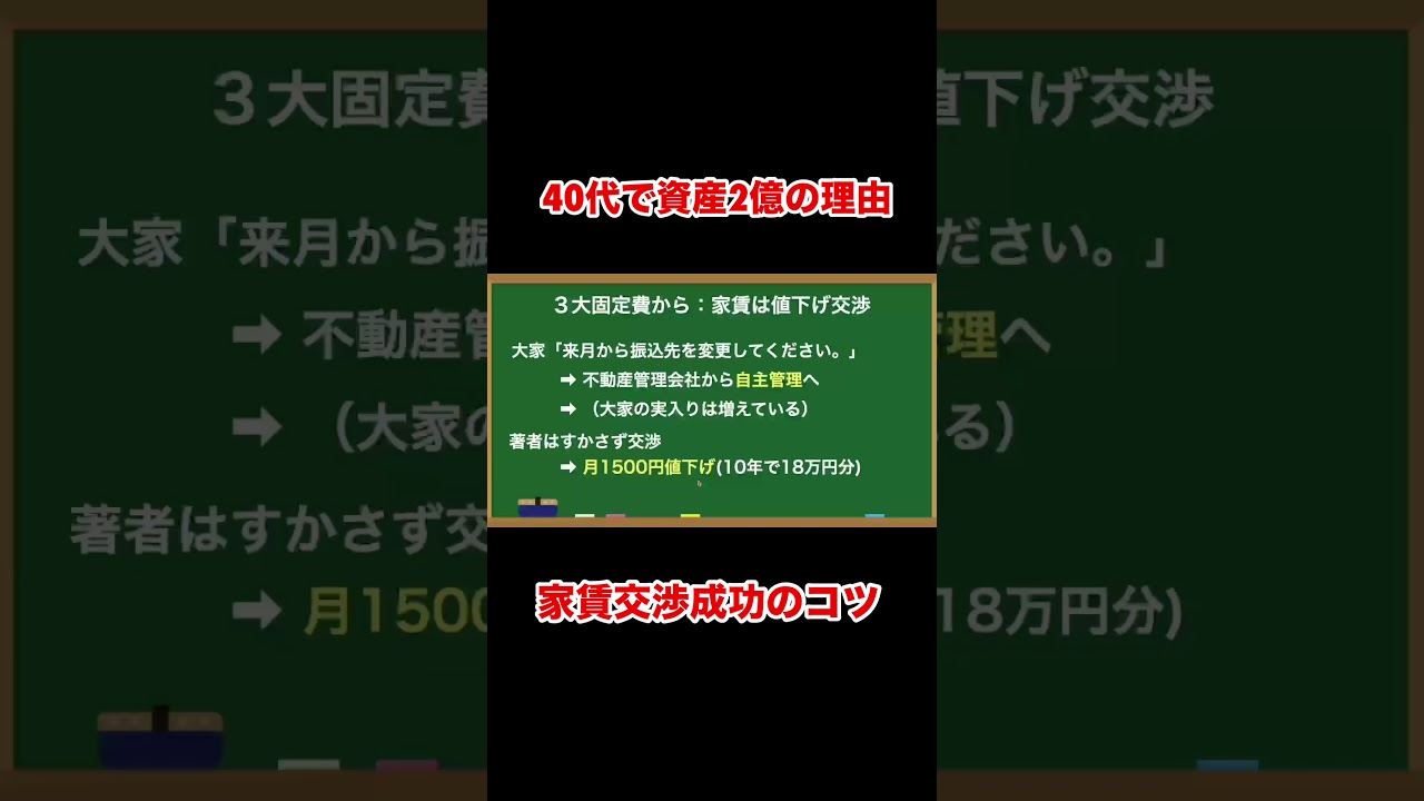 2億円貯めた自衛官の家賃交渉術 #shorts