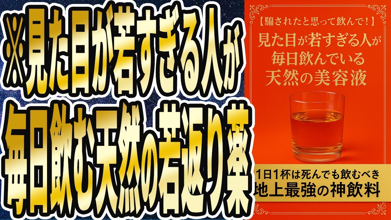 【騙されたと思って飲んで！】「見た目が若すぎる人が、毎日飲む天然の若返り薬」を世界一わかりやすく要約してみた【本要約】