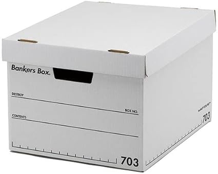 フェローズ バンカーズボックス 703sボックス A4 ふた付 ホワイト/ブラック 1005901 1パック(3個) top1-ds-2439668-sd5-ah [独自簡易包装]
