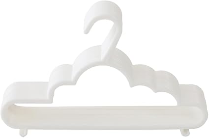 プッパプーポ ベビー&キッズ ハンガー 15本セット [クラウド] 収納 ベビー キッズ サイズ お洗濯 10ホワイト