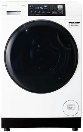 AQUA AQW-D8R-L-W ホワイト まっ直ぐドラム2.0 [ドラム式洗濯乾燥機 (洗濯機8kg/乾燥機4kg) 左開き]