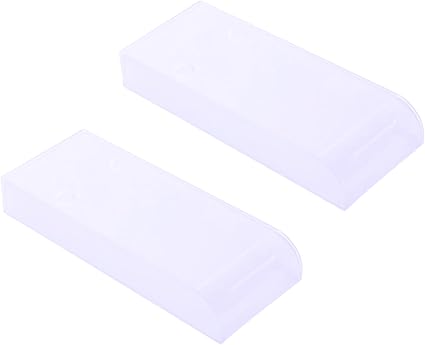 ハオハナ 引き出し デスク下 後付け 両面テープ 貼り付け 粘着 穴開け不要 取り付け簡単 机 収納 白 透明 文房具 鉛筆 小物 整理 クリア ホワイト 2個セット (クリア)