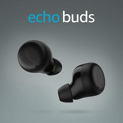 Echo Buds (エコーバッズ) 第2世代 - アクティブ ノイズキャンセリング 付き完全 ワイヤレスイヤホン with Alexa、ワイヤレス充電ケース付き｜ブラック
