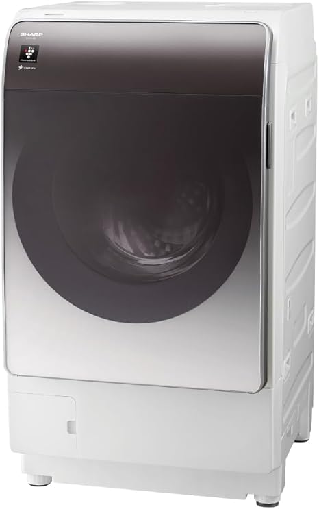 シャープ ドラム式 洗濯乾燥機 洗濯11kg 乾燥6kg 幅59.6cm ハイブリッド乾燥 洗剤自動投入 乾燥フィルター自動掃除 ES-X11B-SL 左開き クリスタルシルバー