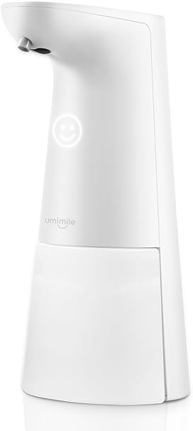 Umimileユミマイル ソープディスペンサー 泡 自動 ハンドソープディスペンサー オート センサー 吐出量2段階調整 250ml 電池式 ハンドソープ 食器用洗剤 キッチン 洗面所などに適用