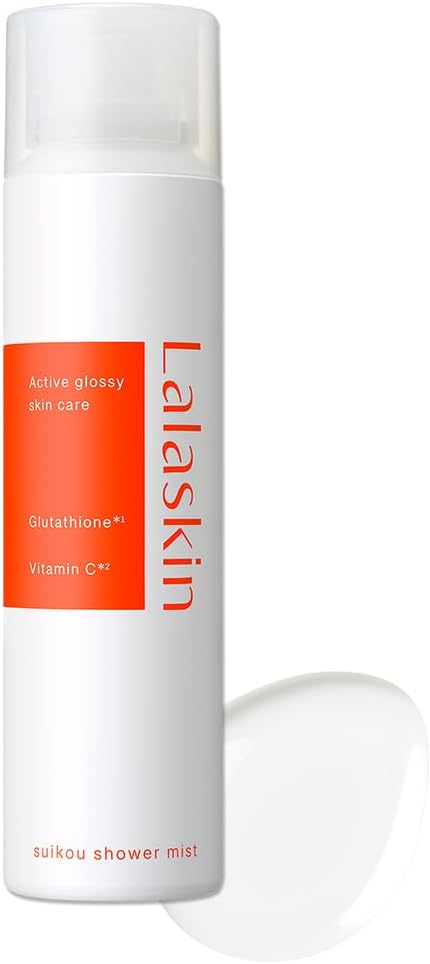 【輝くような発光ツヤ肌へ】Lalaskin 水光シャワーミスト 120g ハーバルブーケの香り ミスト化粧水 スプレー ブライトニング 保湿 スキンケア グルタチオン ビタミンC ララスキン