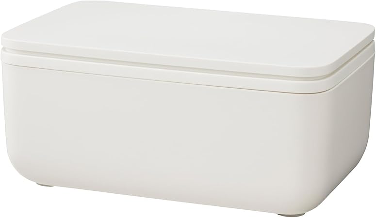 マーナ (marna) シートケース (片手でワンタッチ開閉/しっかり閉まって乾燥を防ぐ) ウェットティッシュ ケース おしりふき パッキン付き ホワイト 容器 W649W