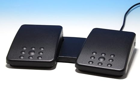 エジクン フットスイッチ [FS2P2] 2ペダル 日本製 日本語対応 USB キーボードやマウスの信号を出力 EDIKUN Foot Switch