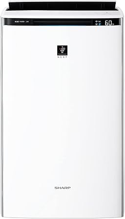 シャープ 加湿 空気清浄機 KI-PX75-W プラズマクラスター NEXT(50000) COCORO AIR搭載 空気清浄 34畳 ホワイト 【自動掃除機能付き】 タンク容量 約3.2L/加湿量900mL