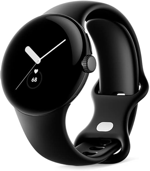 Google グーグル Pixel Watch 心拍計 Matte Black ステンレス ケース / Obsidian アクティブ バンド(Wifi)GA03119-TW 小