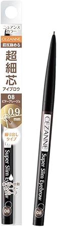 セザンヌ 超細芯アイブロウ08 ビターグレージュ 0.02g アイブロウ 繰り出しタイプ ウォータープルーフ