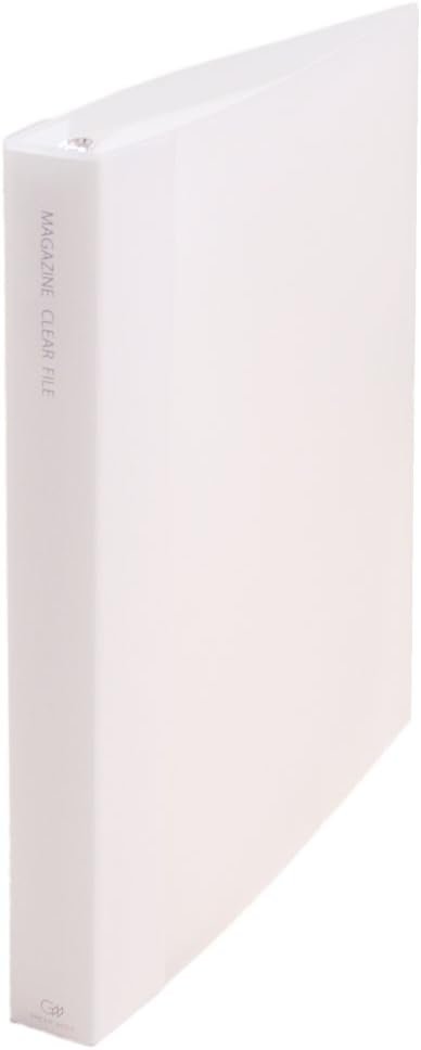 グリーンウィーク 雑誌 切り抜き マガジン クリア ファイル A4変形ワイド 30穴リング バインダー (クリアポケットリフィル30枚付属) 半透明 アイドル雑誌、推し活収納 差し替え式