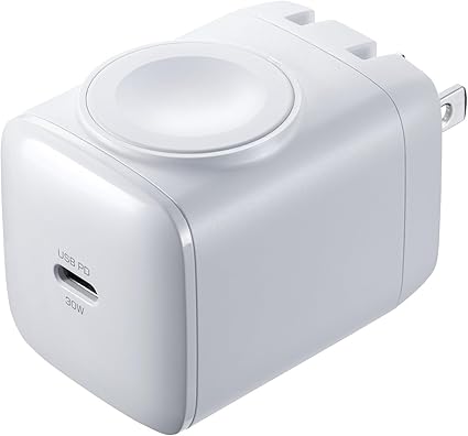 サンワサプライ USB AC充電器 Apple Watch磁気充電モジュール付き (Made for Apple Watch認証) PD30W対応 ACA-PD101