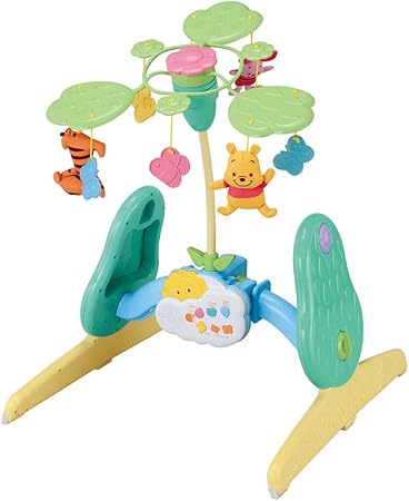 タカラトミー(TAKARA TOMY) ディズニー ベビートイ くまのプーさん えらべる回転 6WAYジムにへんしんメリー マルチカラー