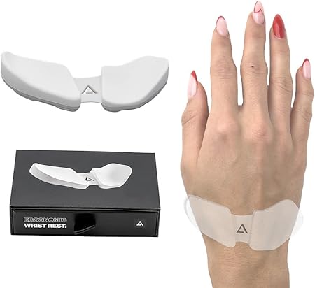 DELTAHUB Carpio 2.0 マウス用 可動式エルゴノミックリストレスト 手首の疲労軽減 国内正規品保証 (右手用/ホワイト/Lサイズ)