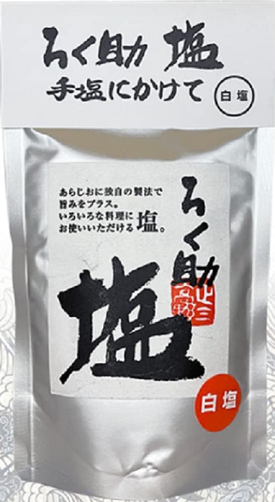 プロの味 / ろく助 塩シリーズ (白塩 顆粒タイプ, 150g×1袋)