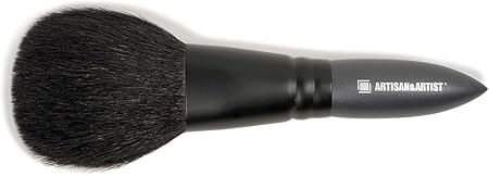 [アルティザン＆アーティスト] 熊野筆 パウダー(フェイス)＆チークブラシ 1WM-BR02 グレー