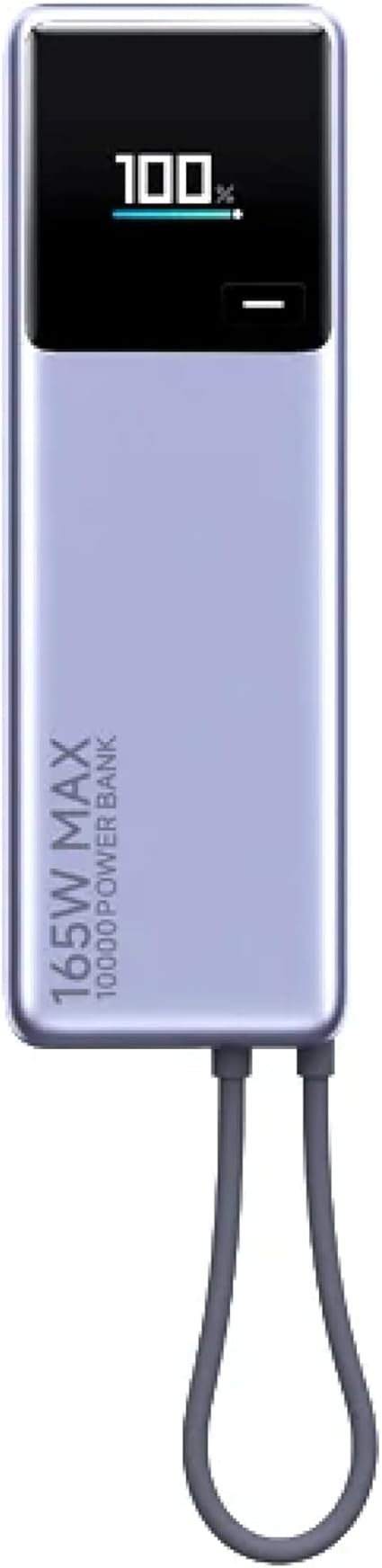 Xiaomi 165W Power Bank 10000【最大出力165W 2台同時超高速充電】USB-Cケーブル内蔵 小型 大容量 本体90W急速充電 カラーディスプレイに充電情報表示 PSE認証済 iPhone/iPad/Android各種スマートフォン、タブレット、ノートPC、Switchの充電対応 旅行/出張/アウトドア/停電/防災緊急用