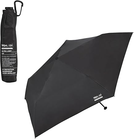 【2025】男の晴雨兼用傘 日傘 IZA Type: ULTRA LIGHT ブラック [遮光率100%・UVカット率100%・UPF50＋・遮熱] 折りたたみ傘 軽量 通勤 通学 旅行 オシャレ カジュアル スタイリッシュ 男性 メンズ ZA018-001-102