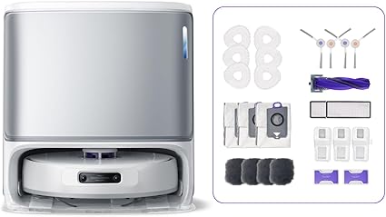 【家電批評A評価】Narwal (ナーワル) Freo Z Ultra ロボット掃除機&アクセサリーセット 吸引・水拭き両用 超高精度な認識・回避能力と清掃力 AI汚れ自動検知 自動ゴミ収集120日間 絡まりゼロブラシ 12000Pa強力吸引 可変温水モップ自動洗浄・乾燥 回転加圧式モップ 静音 自動モップリフトアップ 高精度マッピング アプリ対応 音声・Alexa・Siri対応 1年メーカー保証