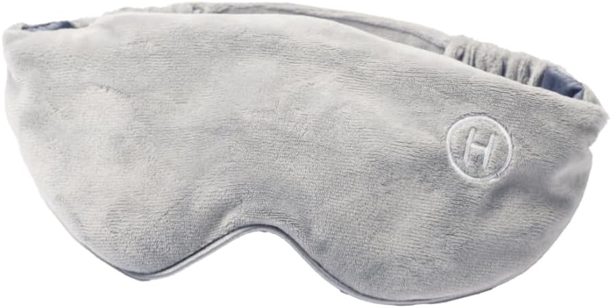 【令和の虎で紹介】快眠 加重アイマスク HIRUNEGAO 睡眠用 リカバリーウェア アイピロー あいますく 快眠グッズ デスク 移動 飛行機 快眠 遮光 冷感 仮眠 昼寝（グレー）