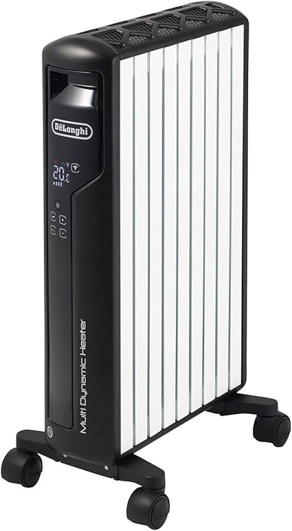 (DeLonghi)マルチダイナミックヒーター ゼロ風暖房 Wi-Fiモデル iOS/Android/スマートスピーカー対応 [8~10畳用] MDHAA12WIFI-BK ピュアホワイト + マットブラック