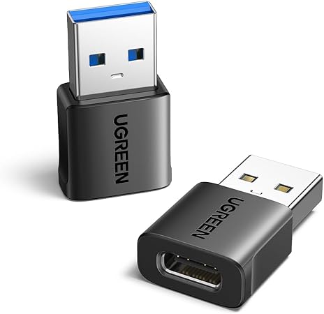 UGREEN USB Type-C 変換アダプタ USB 3.1 10Gbps Type C メス to USB 3.0 オス 変換 QC3.0 急速充電と高速データ転送同期 Windows 10 / Mac OS MacBook iPad Pro iPhone 13/12/11 Pro Maxなどに対応 2個入り