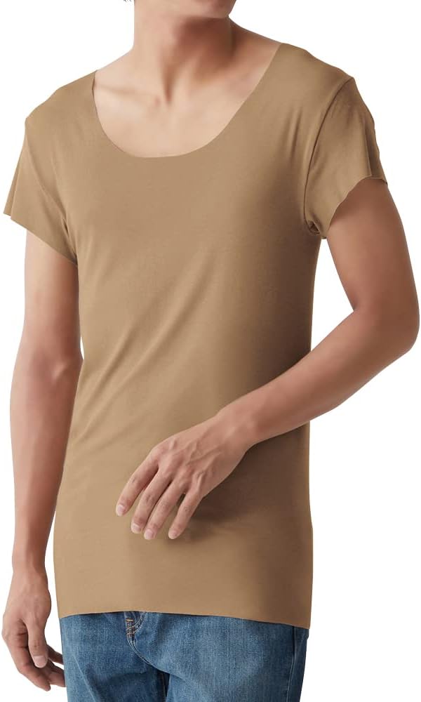 [グンゼ] インナーシャツ YG Tシャツ専用 in.T(インティー) CUT OFFシリーズ クルーネックTシャツ 汗取りパッド付 メンズ