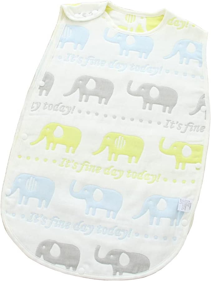 [Domido] スリーパー ベビー 赤ちゃん 寝袋 6重ガーゼ 女の子 男の子 綿100％ 柔らかく お昼寝 寝冷え防止 出産お祝い ギフト 新生児 春 夏 秋 冬 寝たまま着せられる 吸水 速乾 可愛い シンプル