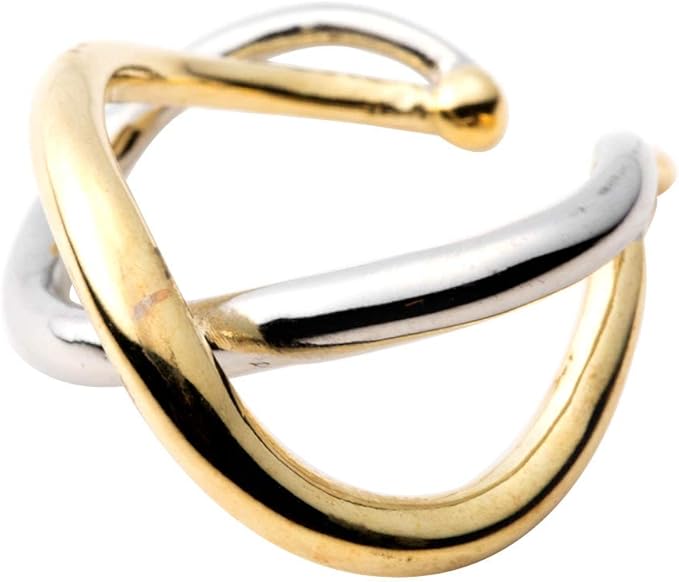 [Ｃｒｅａｍ ｄｏｔ．] クリームドット イヤーカフ 金属アレルギー ニッケルフリー 18kコーティング レディース イヤカフ ウェアリング イヤリング 片耳用 メタル バイカラー コンビカラー シンプル ゴールド シルバー