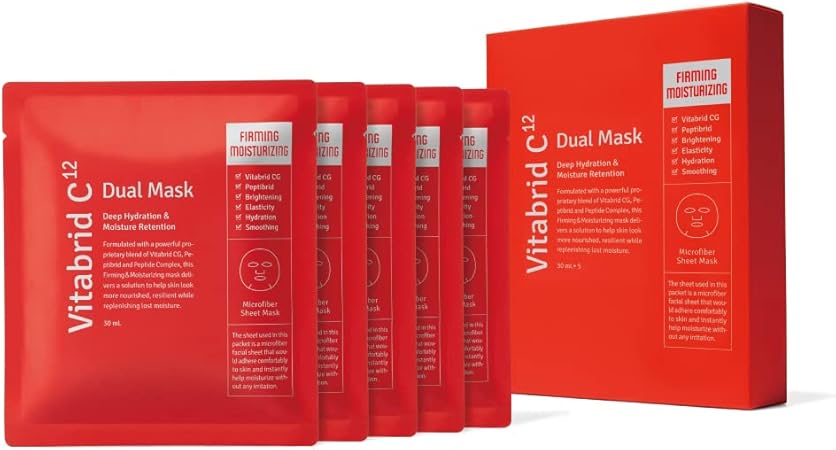 ビタブリッドC デュアル マスク ファーミング＆モイスチャライジング [フェイス パック シート 美容液マスク]30mL×5枚入り ビタブリッドジャパン