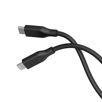 CIO 柔らかいシリコンケーブル USB-C & ライトニング 充電ケーブル タイプC (Type-C/Lightning) iPhone 14 PD 60W 急速 絡まない 30000回折り曲げ対応ケーブル