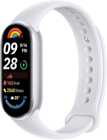 Xiaomi Smart Band 9 スマートウォッチ 21日間連続使用 ディスプレイ輝度強化 環境光センサー搭載 クイックリリース構造 150種類スポーツモード スマートバンド 着信通知・LINEアプリ通知 iPhone&Android対応 グレイシャーシルバー