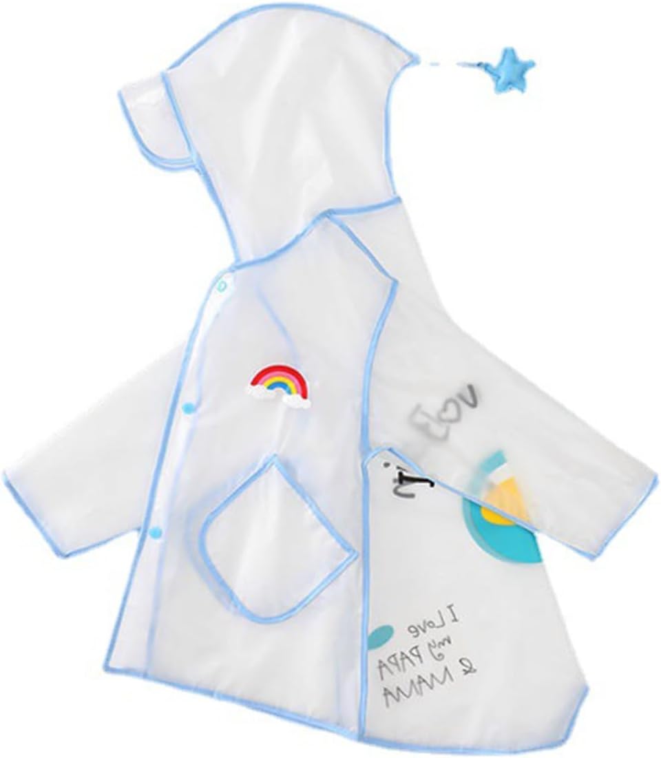 レインコート レインポンチョ キッズ 子供用 雨具 無色かわいい レイングッズ 女の子 通園 通学 シンプル 収納バッグ付き厚手 アウトドア男の子 子供 防水