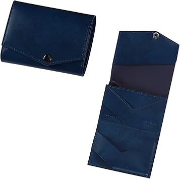 [アブラサス] いっぱい入る小さい財布 ブルー