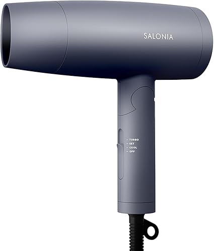 SALONIA サロニア スピーディーイオン ドライヤー 大風量 速乾 軽量 マイナスイオン ヘアドライヤー SL-013GR グレー