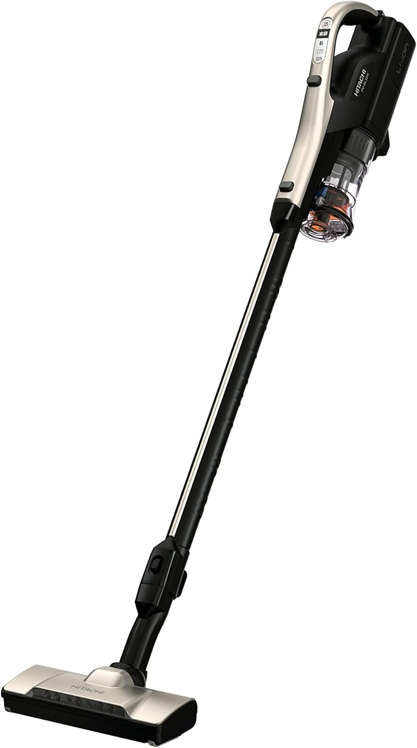 日立 掃除機 パワかる コードレス スティッククリーナー PV-BL30H N シャンパンゴールド 本体日本製 軽量ボディ 自走式