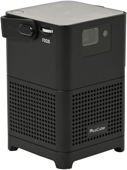 [フェリクロス] PicoCube Pro ピコキューブプロ ブラック 日本企業 小型プロジェクター モバイルプロジェクター 軽量 250g 天井投影 android搭載 ミラーリング Netflix Hulu ディズニープラス ホームシアター 寝かしつけ アウトドア ビジネス wifi bluetooth HDMI (ブラック)