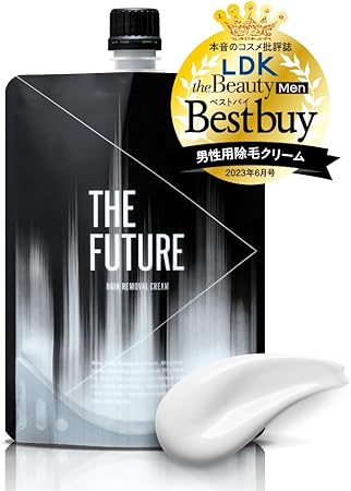THE FUTURE (ザフューチャー) (剛毛 短毛 ムダ毛 敏感肌 胸毛 VIO 対策に) 男性用 除毛剤 除毛クリーム カミソリ 不要 (メンズ 除毛 クリーム) 200g