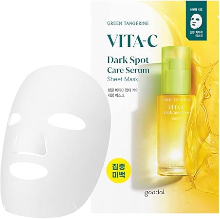 [公式] GOODAL(グーダル) 青みかん グリーンタンジェリンビタCシートマスク（５枚入り) GOODAL GREEN TANGERINE VITA C DARK SPOT CARE SERUM SHEET MASK 5P SET