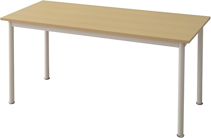 山善(YAMAZEN) パソコンデスク 140cm 奥行60cm ナチュラル MFD-1460(NB/IV)