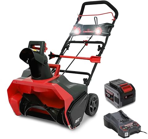 HAIGE(ハイガー) 電動除雪機 バッテリー 充電式 小型 手押し式 計量 コードレス SNE402 バッテリー1個＆充電器