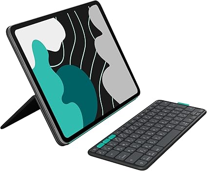 Logitech Flip Folio iK1385GRA Case with Wireless Keyboard for iPad Pro 13-inch M4 & iPad Air 13-inch M3 / M2, Japanese Layout, Detachable Keyboard, Lightweight, Bluetooth Graphite, Genuine Japanese