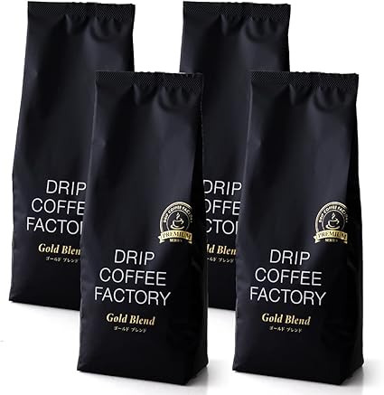 ドリップコーヒーファクトリー ゴールドブレンド コーヒー 豆 のまま 2kg 500g×4袋