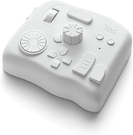 TourBox Elite[フラッグシップモデル] 左手デバイス Bluetooth 触覚フィードバック 動画 映画編集 ポスプロ モデリング 色調補正 写真加工 イラスト ブラインド操作 ClipStudioPaint Photoshop DaVinciResolve FCPX Premiere Filmora Lightroom Capcut AutoCAD 板タブ 液タブ マウス対応
