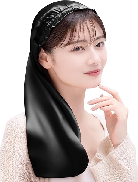 [COCOSILK] シルク ナイトキャップ ロングヘア用 シルクキャップ 筒型 ナイトキャップ ロング 髪 シルク100% 筒 ロングヘア 筒状 ヘアキャップ