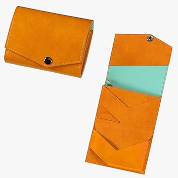 [アブラサス] いっぱい入る小さい財布 イエロー