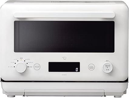 象印マホービン オーブンレンジ 18L EVERINO 時短&手軽 レジグリ サクレジ パンレジ 角皿&焼きプレート付き ペールホワイト ES-KA18-WM